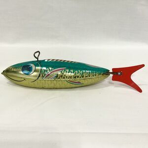 Vintage 1950’s Chein Tin Wind Up Mechanical Fish Toy Works
